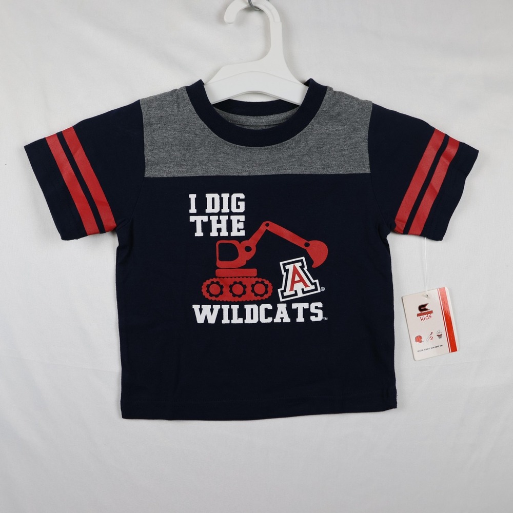 Arizona Wildcats Shirt Infant Boys 6-12M Navy Red NCAA Basketball Kids Colosseum